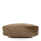 Gucci GG Canvas Horsebit Large Hobo - FINAL SALE (SHF-cqgUHp)