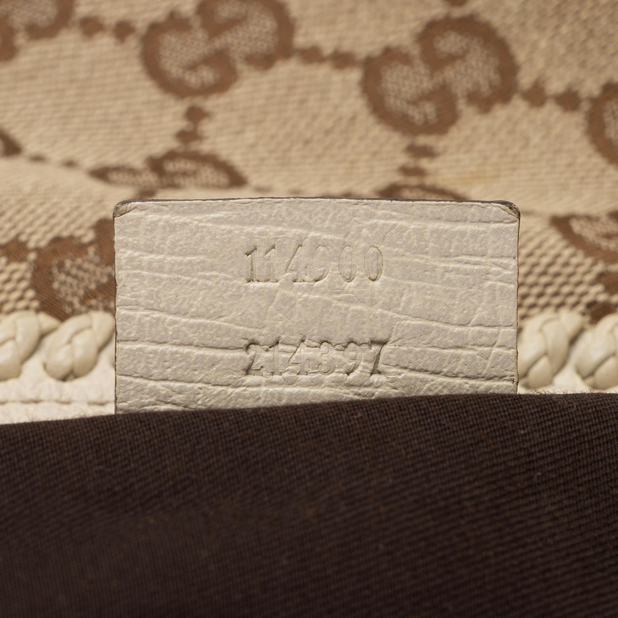 Gucci GG Canvas Horsebit Large Hobo - FINAL SALE (SHF-cqgUHp)