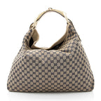 Gucci GG Canvas Horsebit Large Hobo