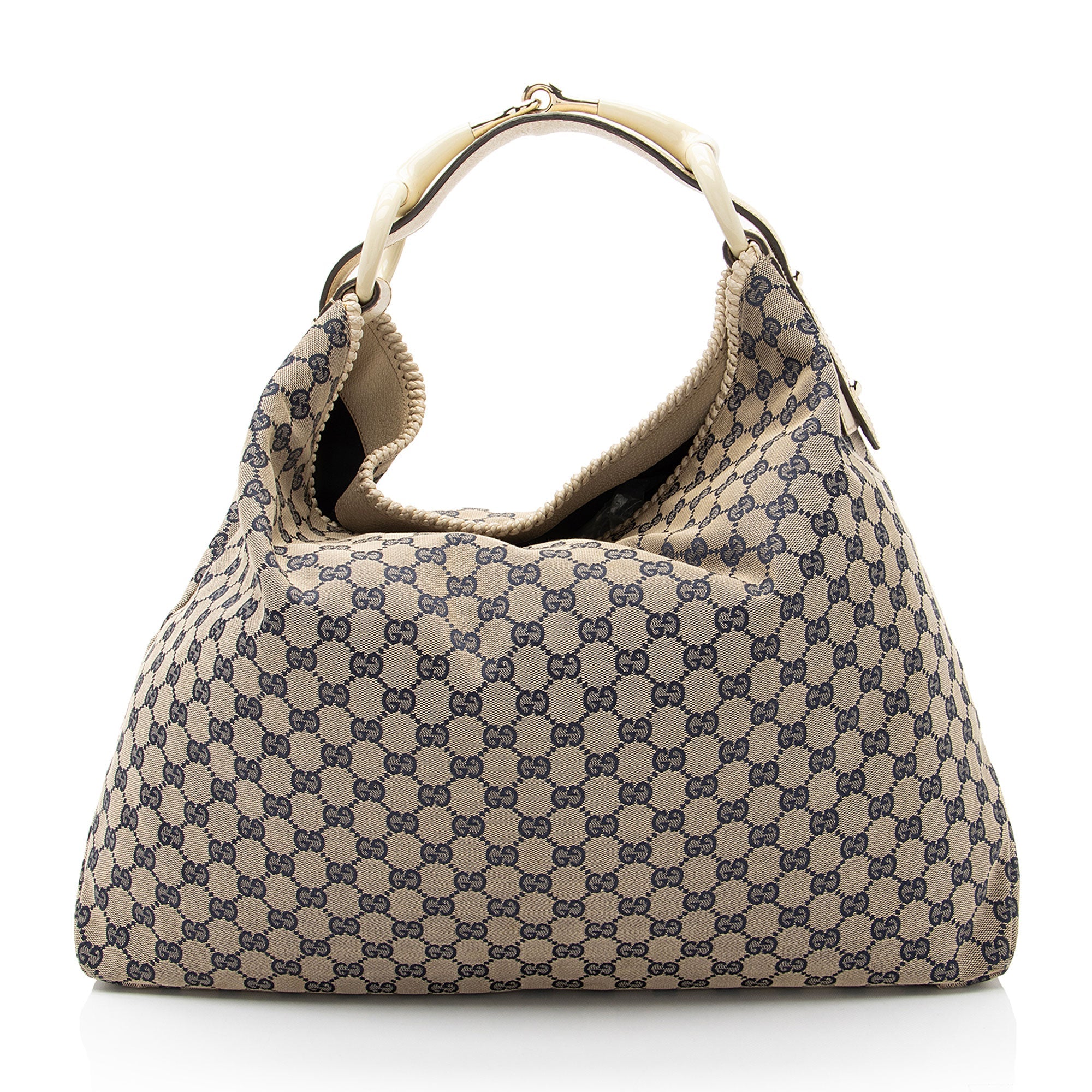 Gucci GG Canvas Horsebit Large Hobo