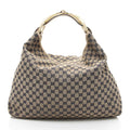 Gucci GG Canvas Horsebit Large Hobo
