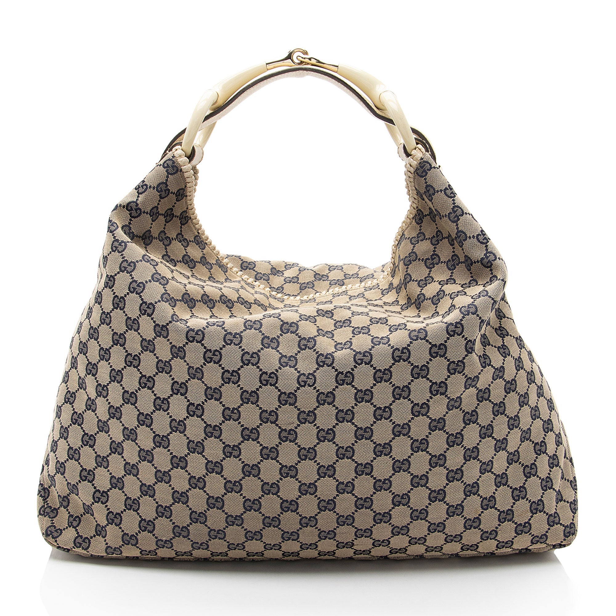 Gucci GG Canvas Horsebit Large Hobo