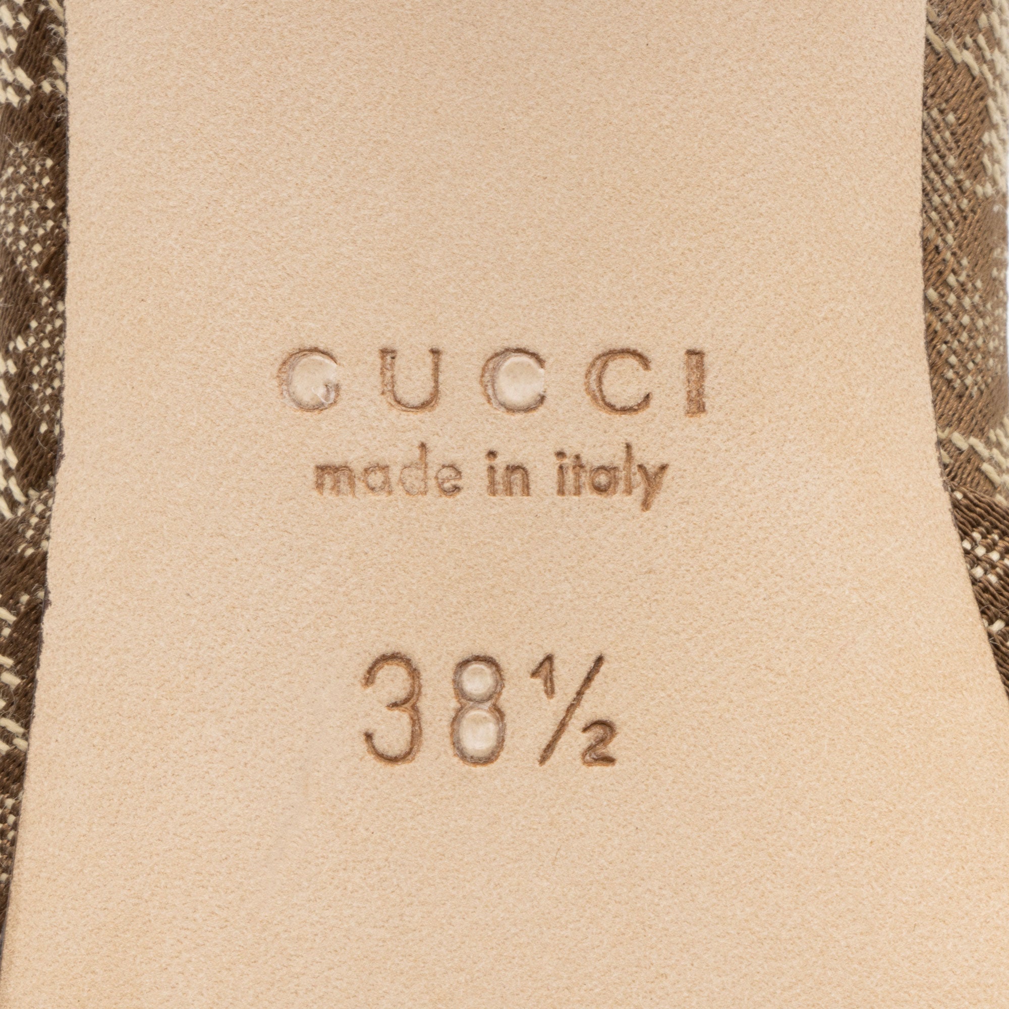 Gucci GG Canvas Horsebit Mules - Size 8.5 / 38.5 (SHF-9cHg23)