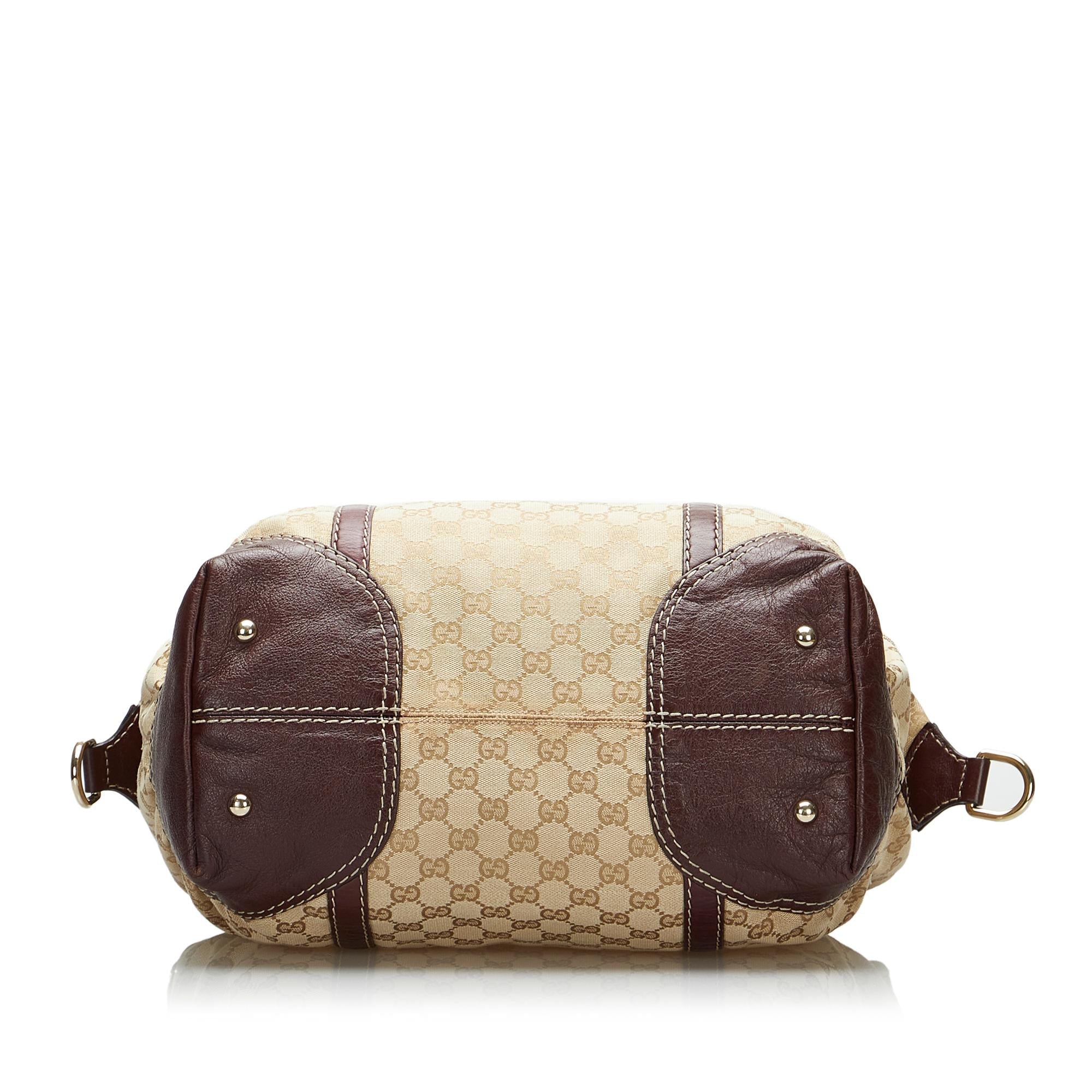 Gucci GG Canvas Horsebit Nail Boston Bag (SHG-OlogME)
