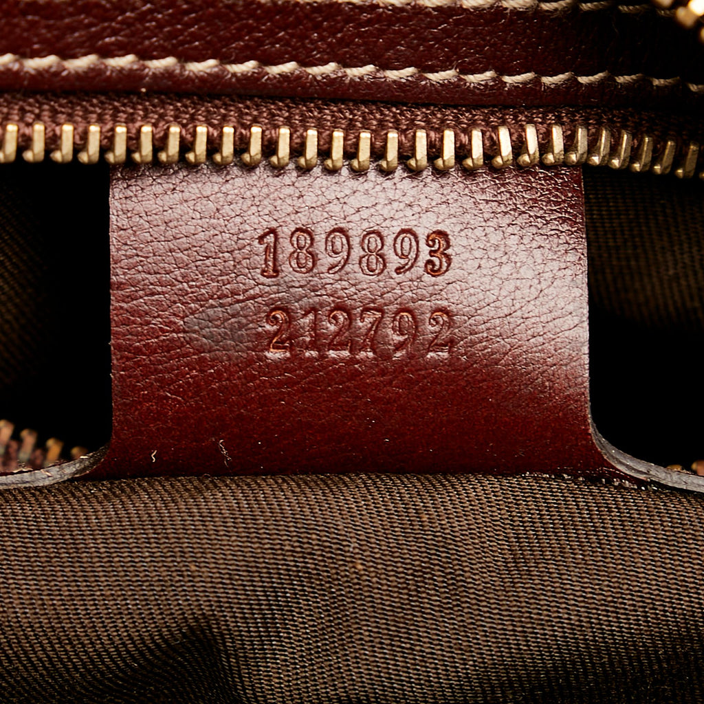 Gucci GG Canvas Horsebit Nail Satchel (SHG-36819)