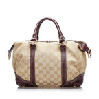 Gucci GG Canvas Horsebit Nail Satchel (SHG-36819)