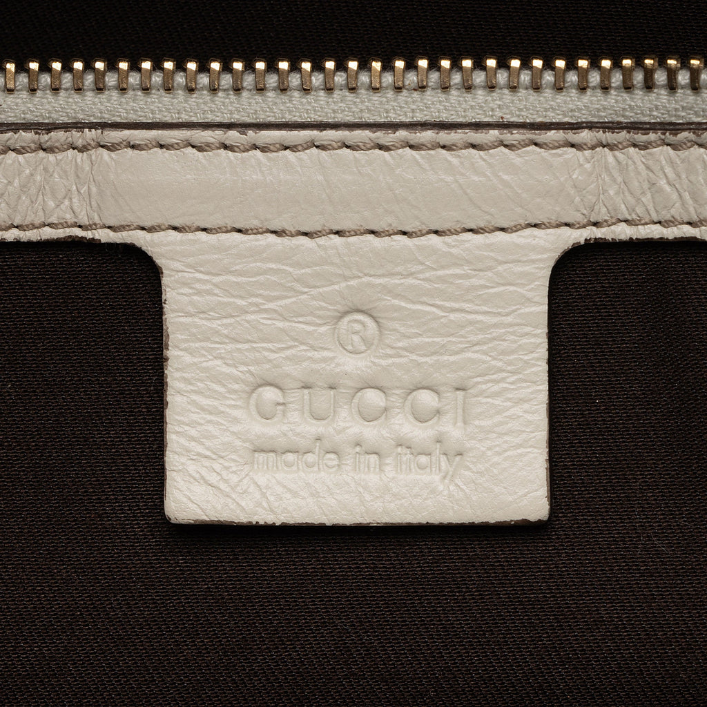 Gucci GG Canvas Horsebit Nailhead Medium Boston Bag