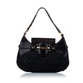 Gucci GG Canvas Horsebit Shoulder Bag (SHG-30316)