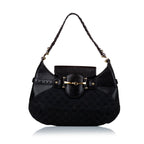 Gucci GG Canvas Horsebit Shoulder Bag (SHG-30316)