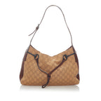 Gucci GG Canvas Horsebit Shoulder Bag (SHG-33270)