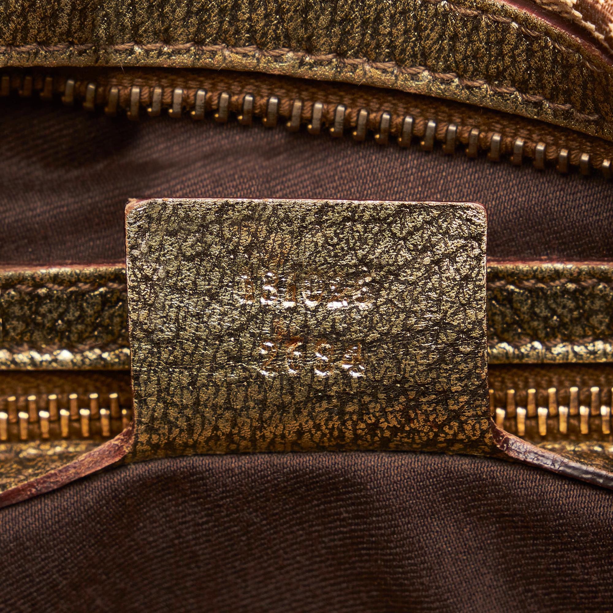 Gucci GG Canvas Horsebit Shoulder Bag (SHG-33631)