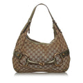 Gucci GG Canvas Horsebit Shoulder Bag (SHG-33631)