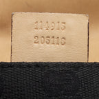 Gucci Canvas Leather Studded Horsebit Shoulder Bag (SHF-21925)