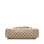 Gucci GG Canvas Horsebit Shoulder Bag (SHG-35618)