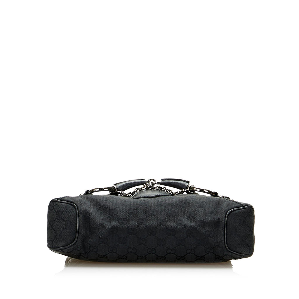 Gucci GG Canvas Horsebit Shoulder Bag (SHG-Tiyfj5)