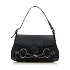 Gucci GG Canvas Horsebit Shoulder Bag (SHG-Tiyfj5)