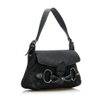 Gucci GG Canvas Horsebit Shoulder Bag (SHG-Tiyfj5)