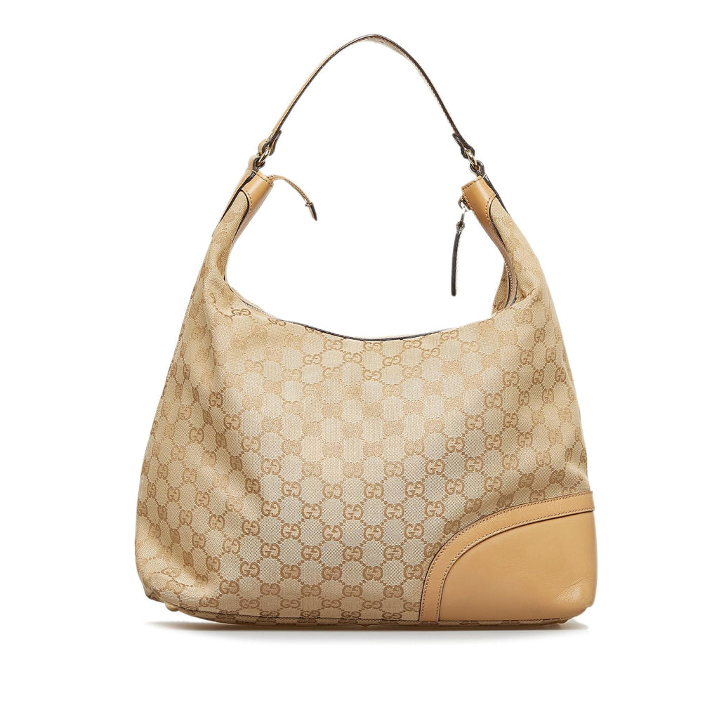 Gucci GG Canvas Horsebit Shoulder Bag (SHG-5o8Rw5)