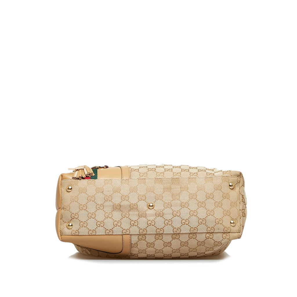 Gucci GG Canvas Horsebit Shoulder Bag (SHG-5o8Rw5)