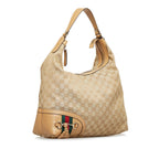 Gucci GG Canvas Horsebit Shoulder Bag (SHG-5o8Rw5)