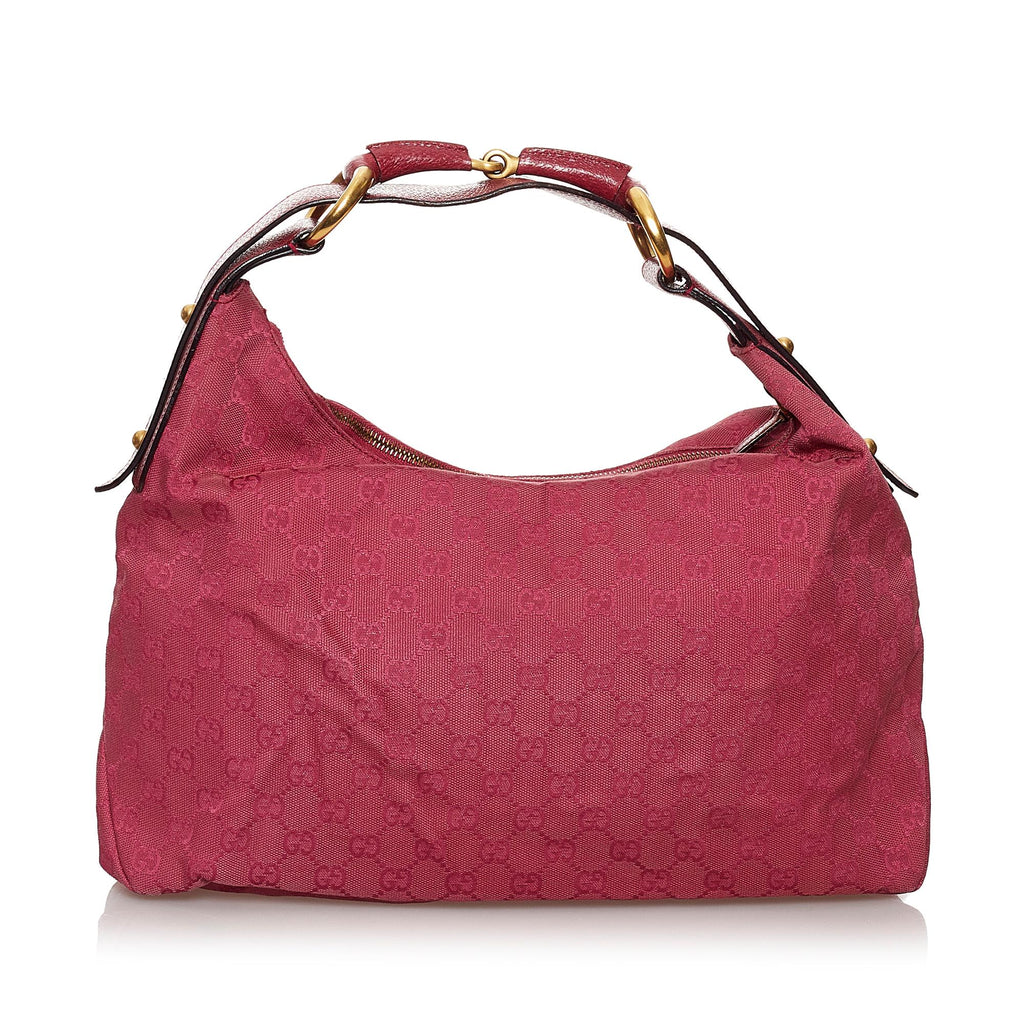 Gucci GG Canvas Horsebit Shoulder bag (SHG-30135)