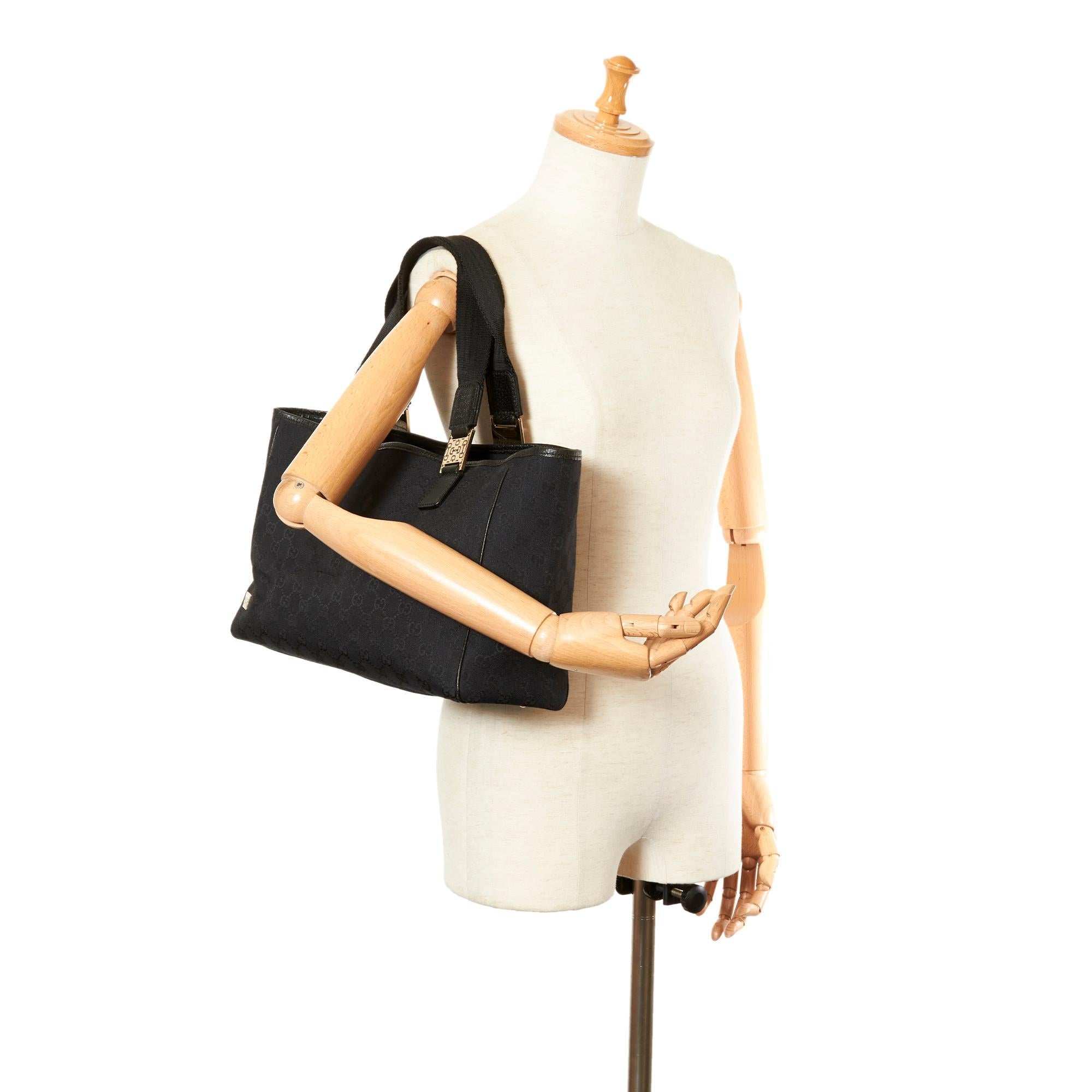 Gucci GG Canvas Horsebit Tote Bag (SHG-31976)