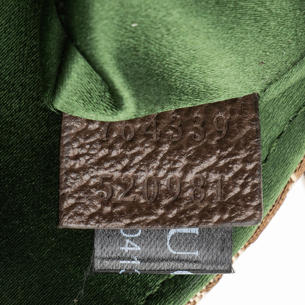 Gucci GG Canvas Horsebit Web Chain Small Shoulder Bag