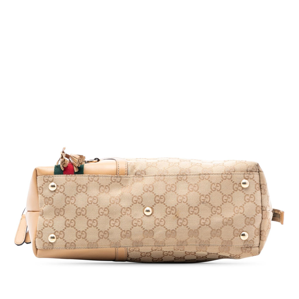 Gucci GG Canvas Horsebit Web Handbag