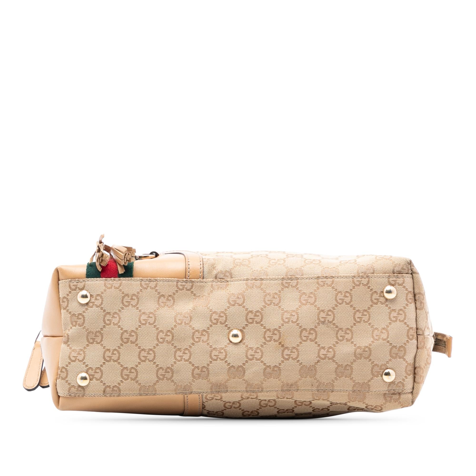 Gucci GG Canvas Horsebit Web Handbag