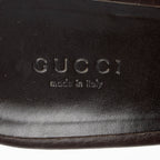 Gucci GG Canvas Horsebit Wood Mules - Size 7.5 / 37.5 (SHF-fMVVfs)