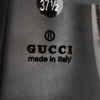 Gucci GG Canvas Horsebit Wood Mules - Size 7.5 / 37.5 (SHF-fMVVfs)