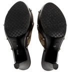 Gucci GG Canvas Horsebit Wood Mules - Size 7.5 / 37.5 (SHF-fMVVfs)