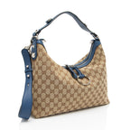Gucci GG Canvas Icon Bit Medium Hobo