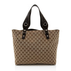 Gucci GG Canvas Icon Bit Medium Tote (SHF-1bZhea)
