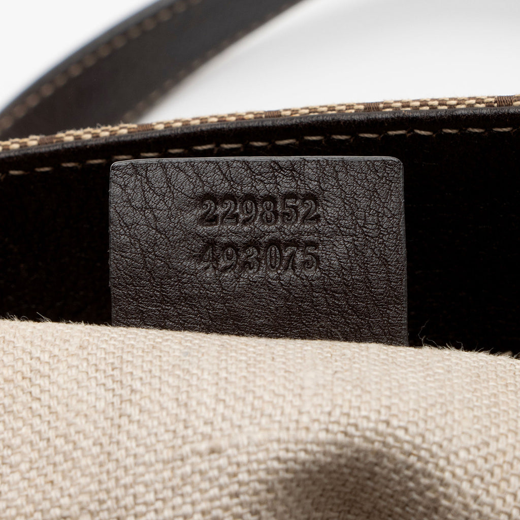 Gucci GG Canvas Icon Bit Medium Tote (SHF-1bZhea)