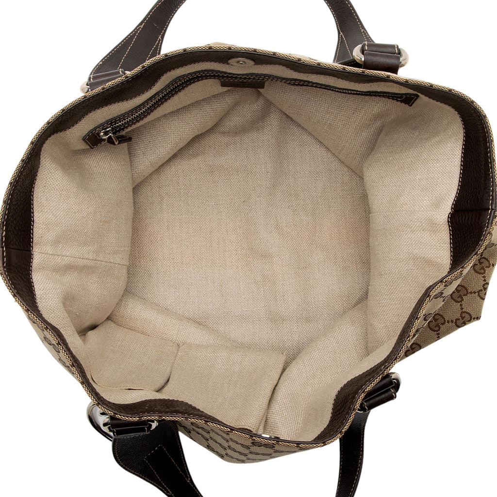 Gucci GG Canvas Icon Bit Medium Tote (SHF-1bZhea)