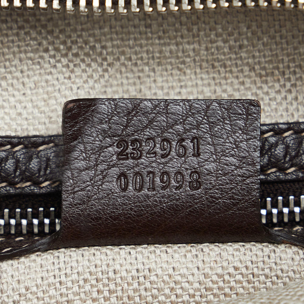 Gucci GG Canvas Icon Bit Satchel (SHG-u2vEb8)