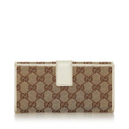 Gucci GG Canvas Interlocking G Long Wallet (SHG-28727)