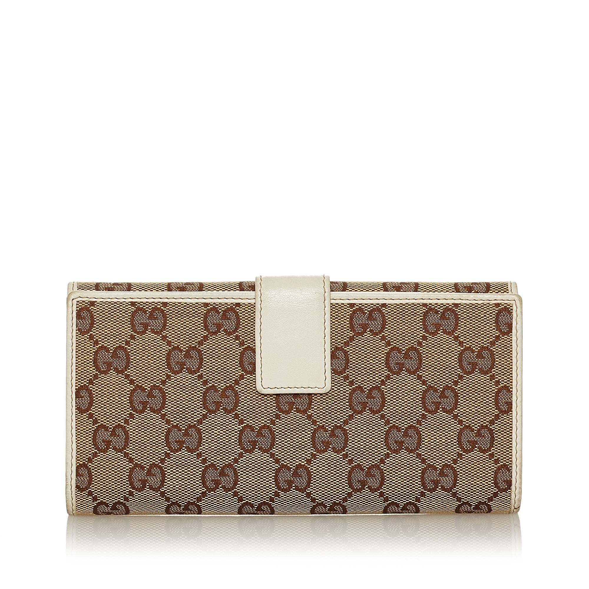 Gucci GG Canvas Interlocking G Long Wallet (SHG-28727)