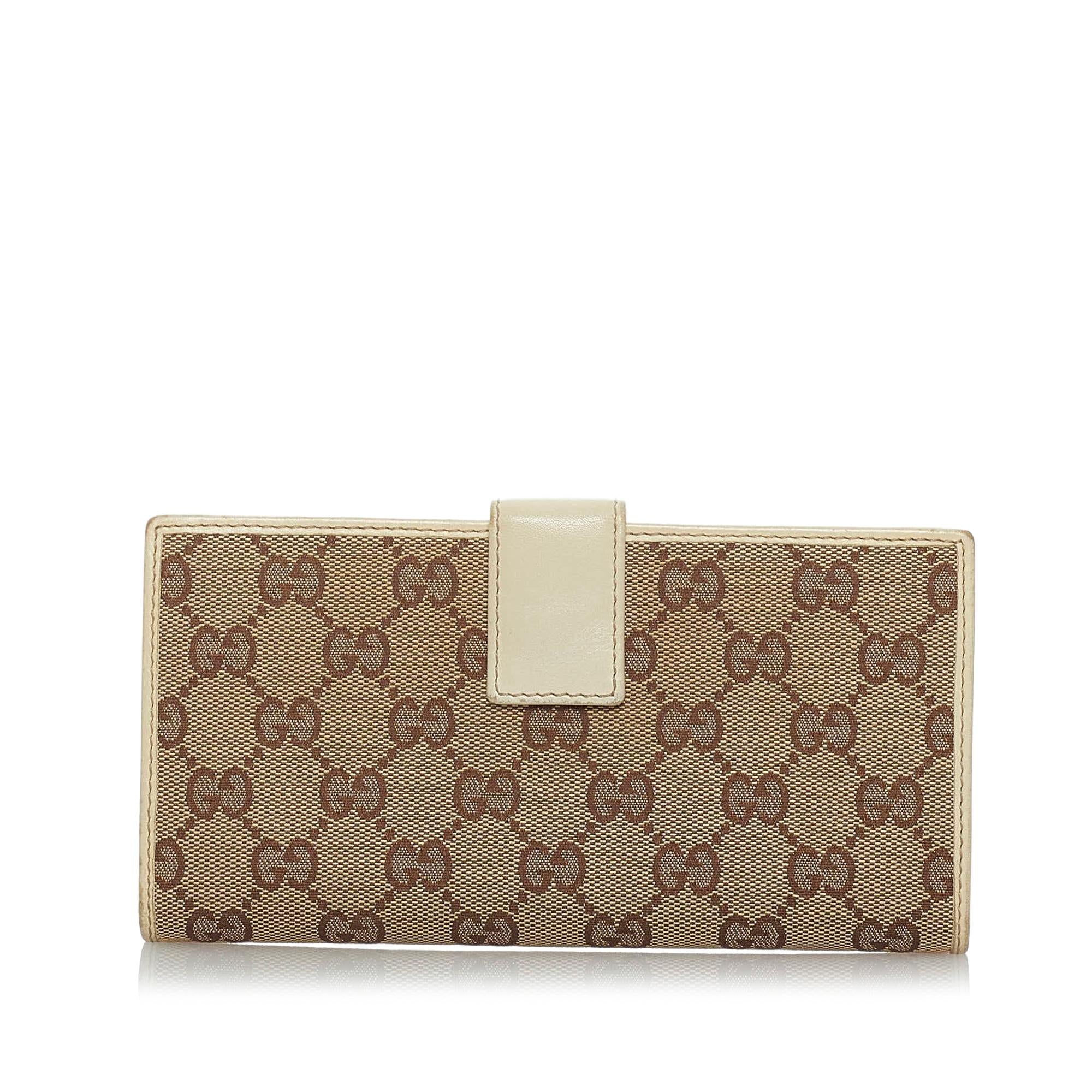 Gucci GG Canvas Interlocking G Long Wallet (SHG-29699)