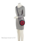 Gucci GG Canvas Interlocking G Patch Round Shoulder Bag (SHF-23569)