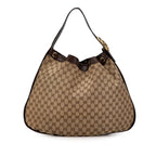 Gucci GG Canvas Interlocking Icon Drawstring Hobo (SHG-lDQuIe)