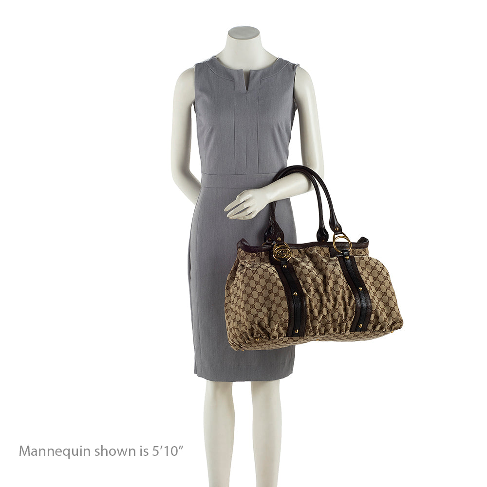 Gucci GG Canvas Interlocking Medium Tote - FINAL SALE (SHF-19043)