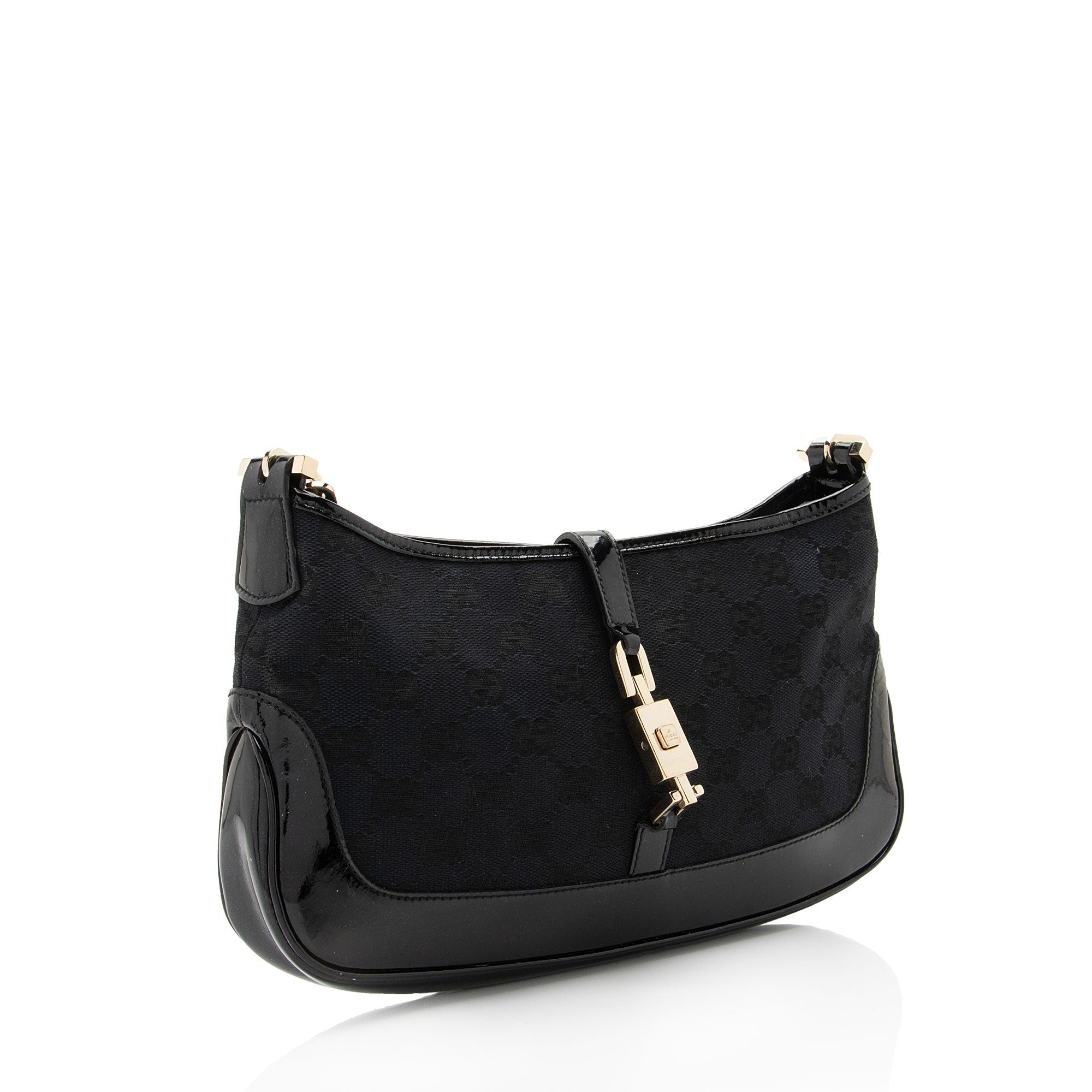 Gucci GG Canvas Jackie Chain Small Shoulder Bag (SHF-MrNplz)
