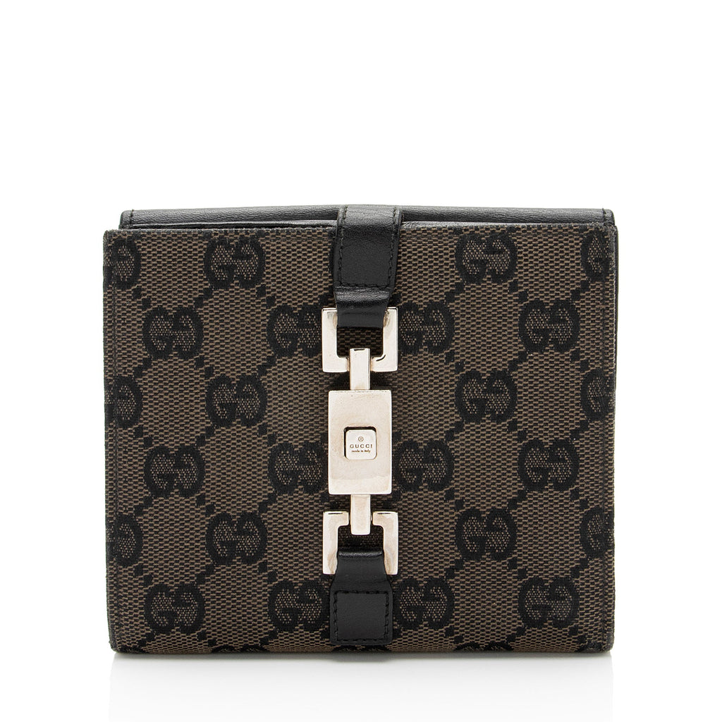Gucci GG Canvas Jackie French Wallet (SHF-jqPlLy)
