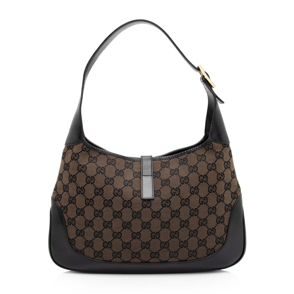 Gucci GG Canvas Jackie Hobo (SHF-HRXvrR)