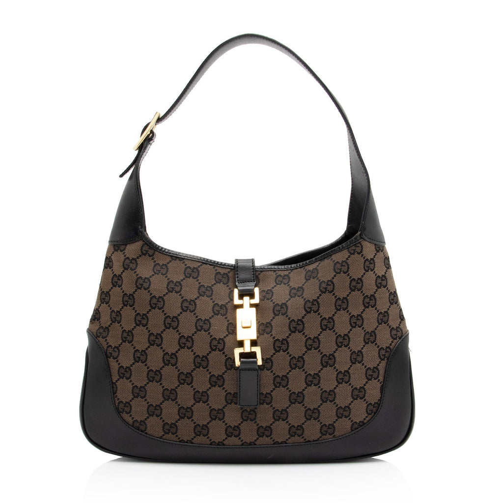 Gucci GG Canvas Jackie Hobo (SHF-HRXvrR)