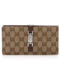 Gucci GG Canvas Jackie Long Wallet (SHF-20730)