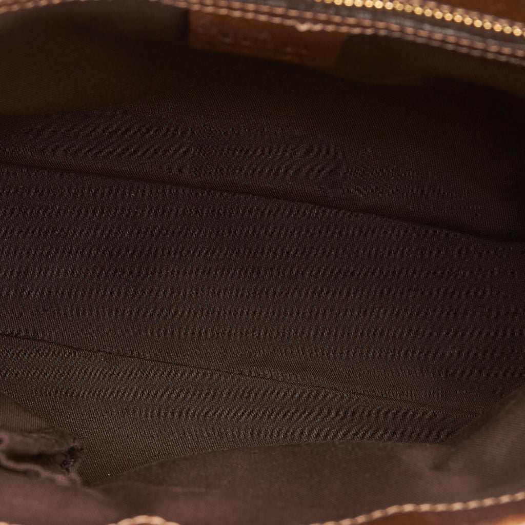 Gucci GG Canvas Jackie Piston Lock Handbag (SHG-oonzW2)