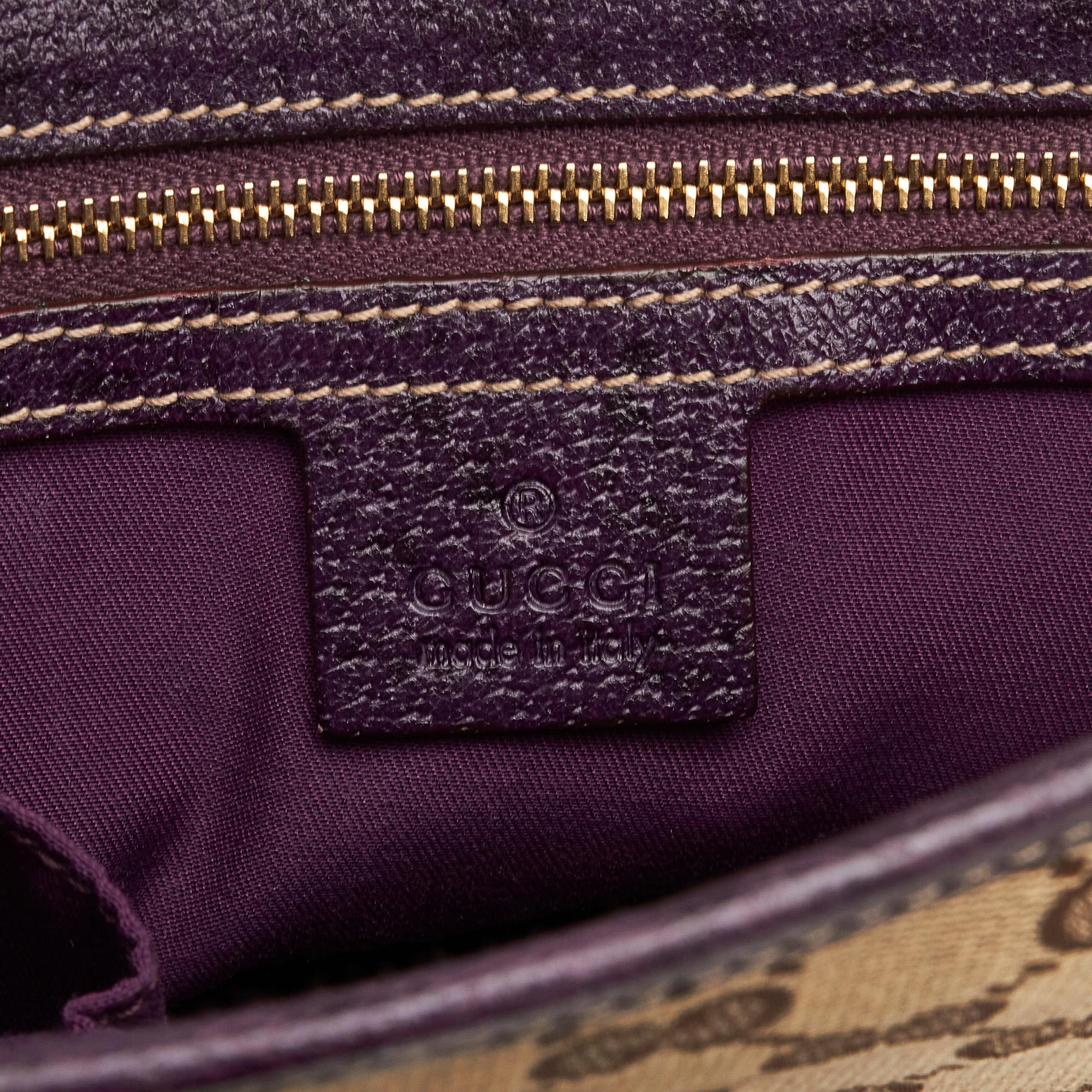 Gucci GG Canvas Jackie Piston Lock Handbag (SHG-F3Db8C)